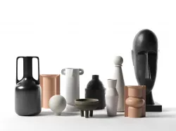 Vases with Head Sculpture 3D model