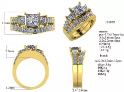 wedding ring style band ring3 3D model