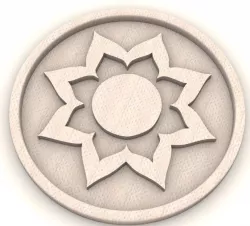 White Lotus Emblem 3D model