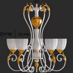 White Stork chandleir 3D model