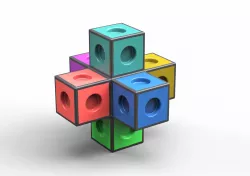 3D model toy cube Low-poly  3D model