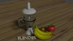 3D Models Blender and Fruits 3D model