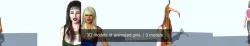  3D models of animated girls  3D Model Collection