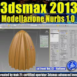 3ds max 2013 Modellazione Nurbs vol 13 cd front 3D model