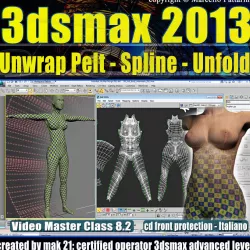 3ds max 2013 vol 8 2 Unwrap Pelt Spline cd front 3D model