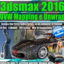 3ds max 2016 UVW Mapping e Unwrap Locked Subscription 3D Model Collection