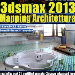 3dsmax 2013 Mapping Architettura v 9 Italiano cd front 3D model