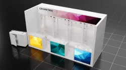 5Mx2M 1 Side Open Exhibition Stall Corona Vray -  Render Ready  3D model