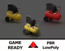 Air compressor pack 3D Model Collection