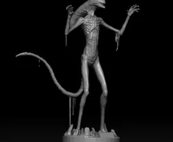 Alien covenant chestburster statue  3D model