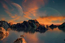 Alien Planet Sci-Fi Fantasy Scenery 3D model