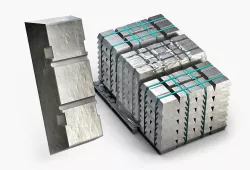 Aluminium Zinc Nickel Silver Titan Steel ingot 15 3D model