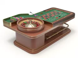 American and European Roulette Table 3D model