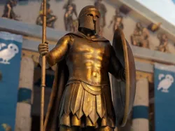 Ancient Greek Hoplite Statue 3D model