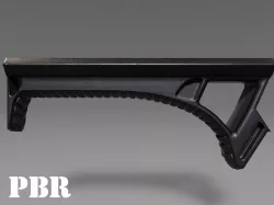 Angled Grip - Foregrip - Weapon Attachment - PBR - 4K Textures Low-poly  3D model