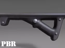 Angled Grip - Foregrip - Weapon Attachment - PBR - 4K Textures Low-poly  3D model