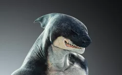 Anthro Shark Low-poly  3D model