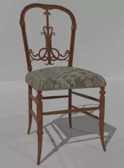 Antique Victorian Chair 3D model
