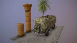 Armour Truck Fiat 665 Scudato Low-poly  3D model