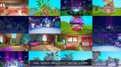 Asset - Cartoons - Background 03 - Hight Poly 3D Model Collection