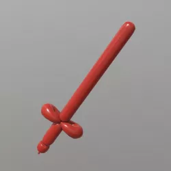 Balloon Sword Low-poly  3D model