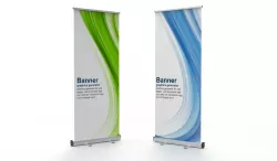 Banner Roll-up Stand 3D model