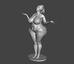 BBW Big Beautiful Woman STL 3d model 3D model
