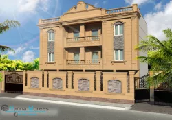 Beautiful house Low-poly 3D model Low-poly  3D model