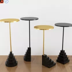 Bedside and Tall Tables Solum by AYTM 3D model