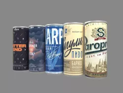 Beer cans 3D model