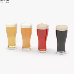 Beer Weizen Glass 3D model