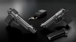 Beretta M9A3 9MM Handgun Low-poly  3D model
