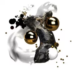 big bang abstract 3D model