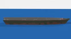 Boat Army Brazilian Low-poly  3D model