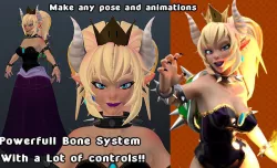 Bowsette with Modular Assets 3D model