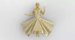 Bride Necklace 3D model