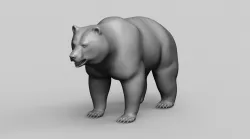 Brown Bear - Highpoly Sculpture 3D model 3D model