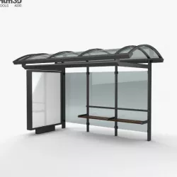 Bus Stop 3D model