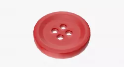 button Low-poly  3D model