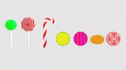 Candies 3D model
