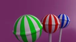 Candy Canes 3D model
