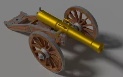 Cannon 3D model