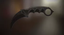 Carbon Karambit Low-poly  3D model
