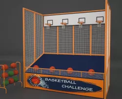 Carnival Basketball Game 3D model