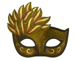 Carnival Venetian mask 3D model