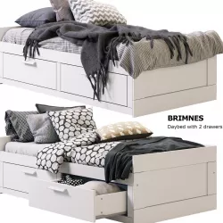children bed BRIMNES IKEA 3D model