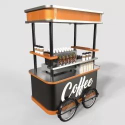 Coffee Stall Booth 3D model