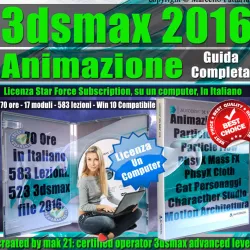 Corso 3ds max 2016 Animazione Guida Completa Subscription 3D Model Collection