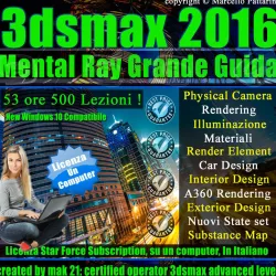 Corso 3ds max 2016 Mental Ray Grande Guida Subscription  3D Model Collection