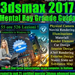 Corso 3ds max 2017 Mental Ray Grande Guida un Computer 3D Model Collection